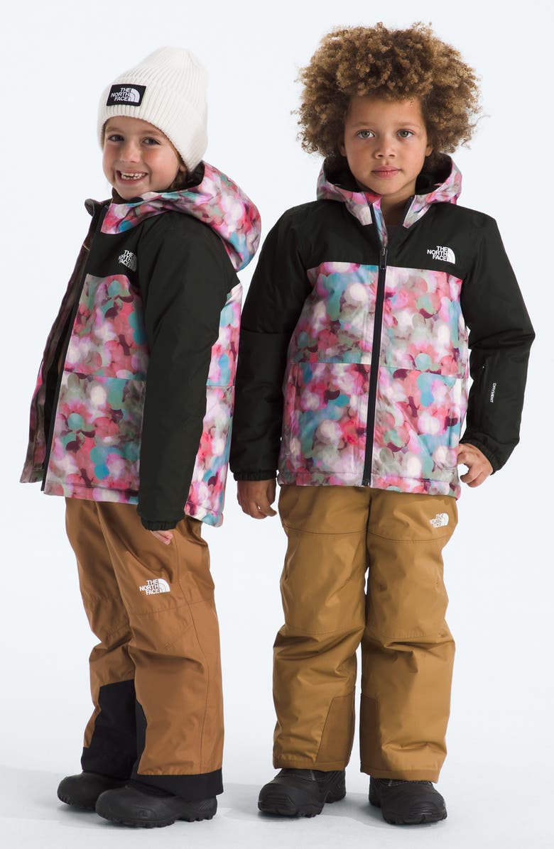 The North Face Kids' Freedom Insulated Waterproof Hooded Jacket, Alternate, color, Lite Lilac Lens Flare Print