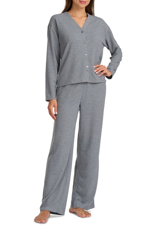 Waffle Stitch Long Pajamas
