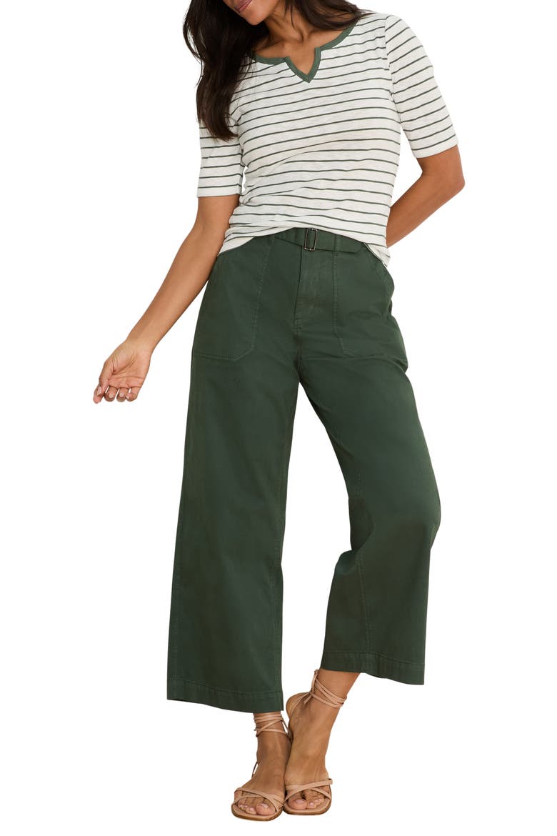 Highland Soft Stretch Wide Leg Pants, Alternate, color, PALM