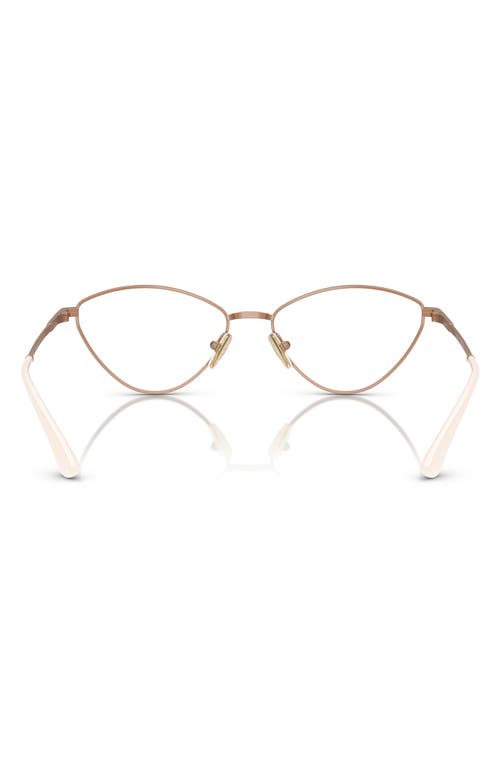 Vogue 55mm Irregular Optical Glasses In Rose Gold