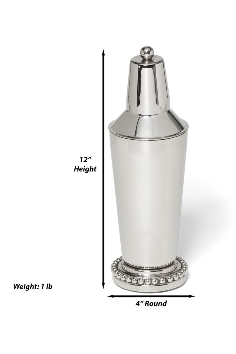 Pearl Collection Bar Cocktail Shaker, Alternate, color, SILVER