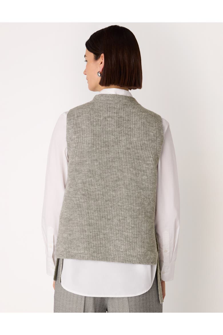 Wool Mix Side Tie Detail Tank, Alternate, color, Grey