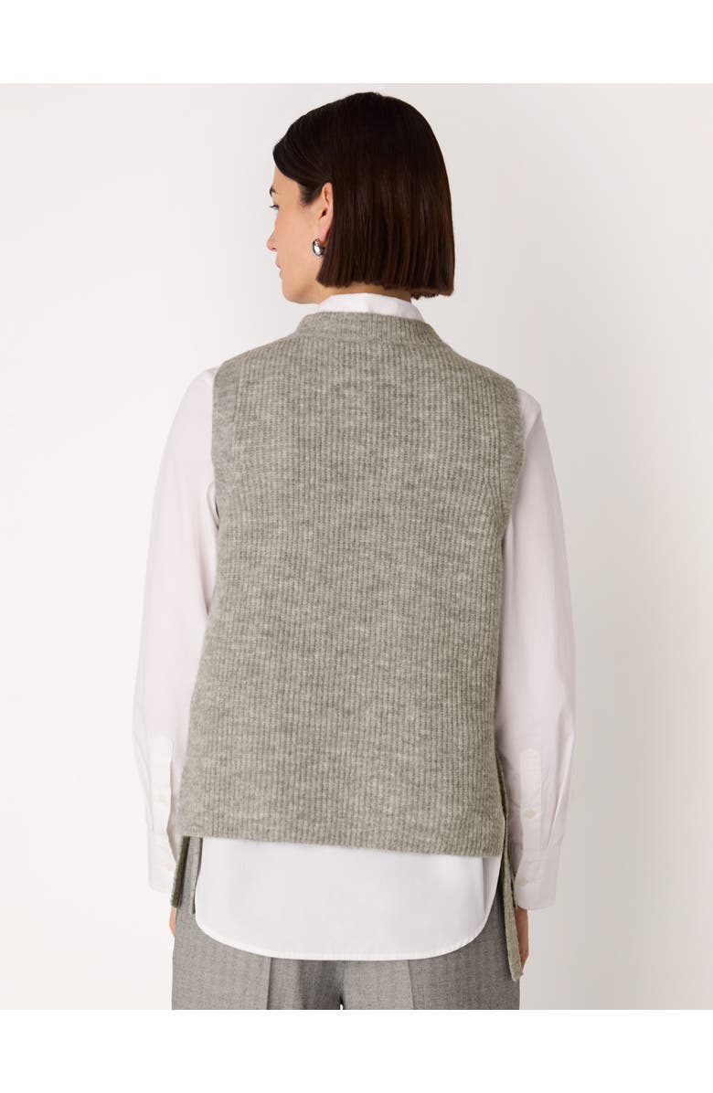 Whistles Wool Mix Side Tie Detail Tank, Alternate, color, Grey