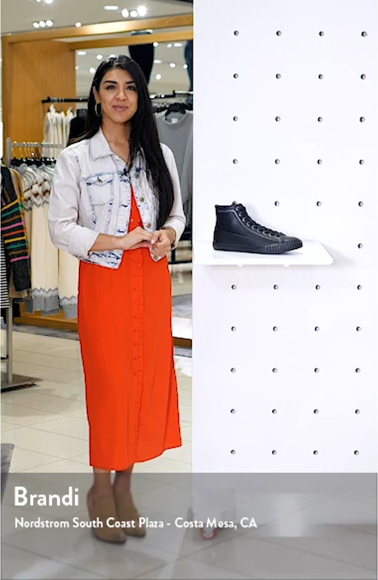 John Varvatos Star USA High Top Leather Sneaker, sales video thumbnail