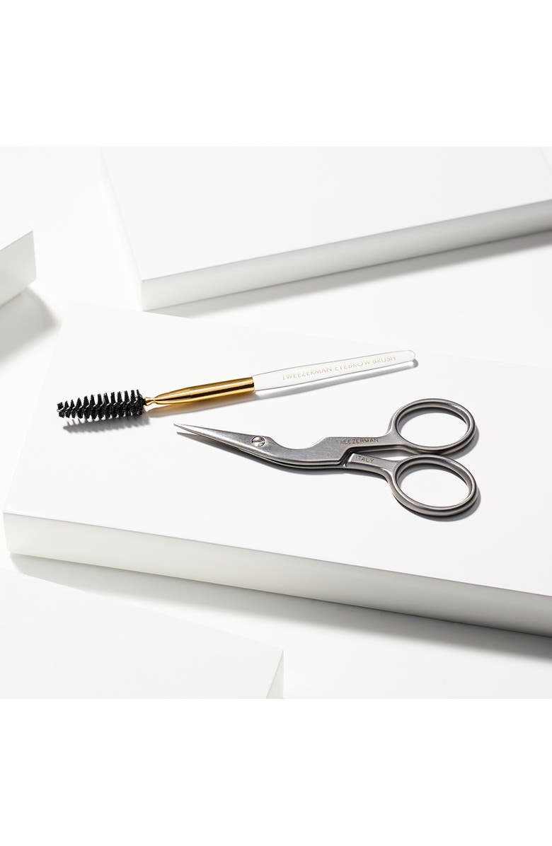 TWEEZERMAN Brow Shaping Scissors & Brush Duo, Alternate, color,