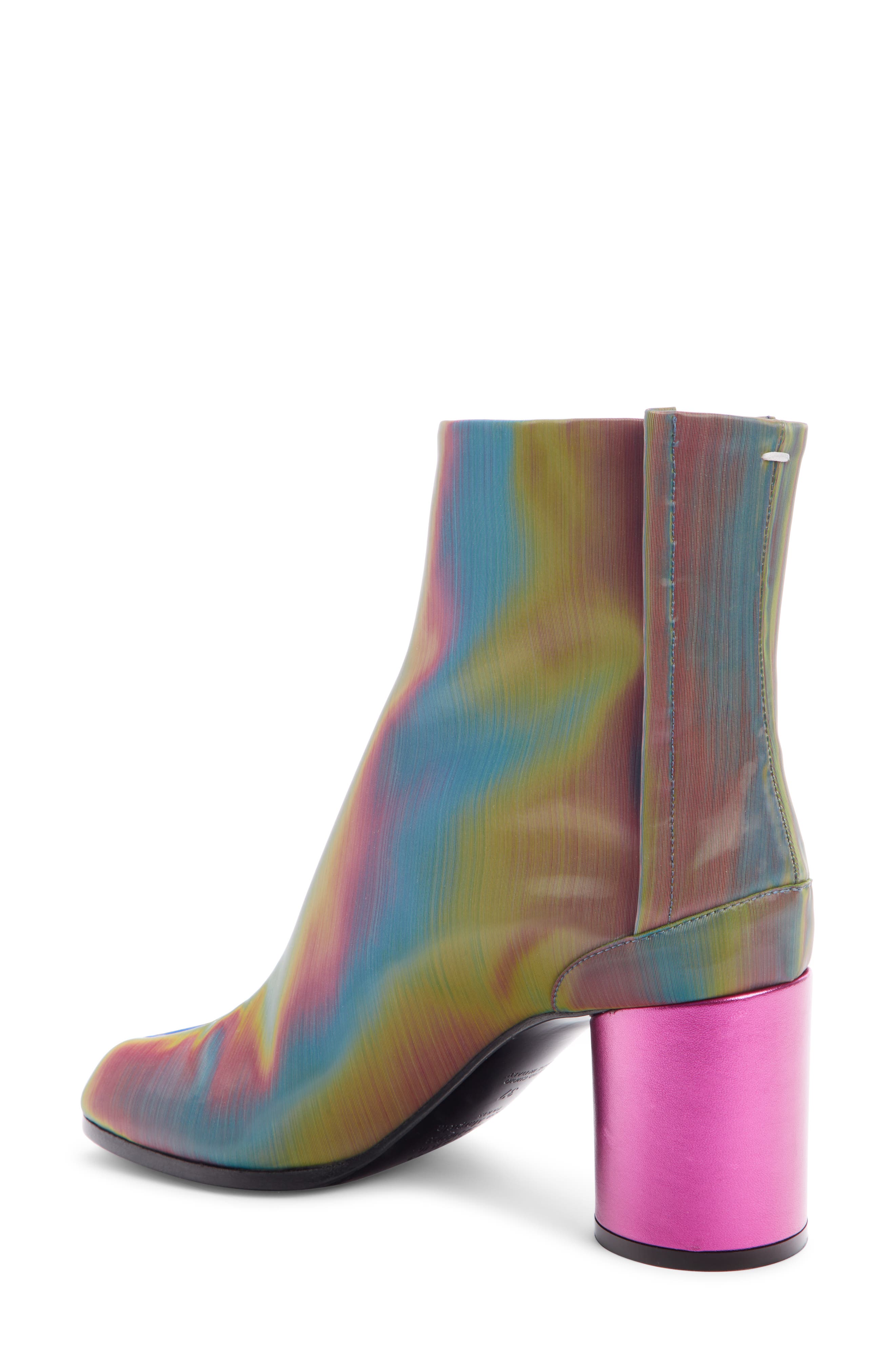 Maison Margiela Tabi Iridescent Boot, Alternate, color, 