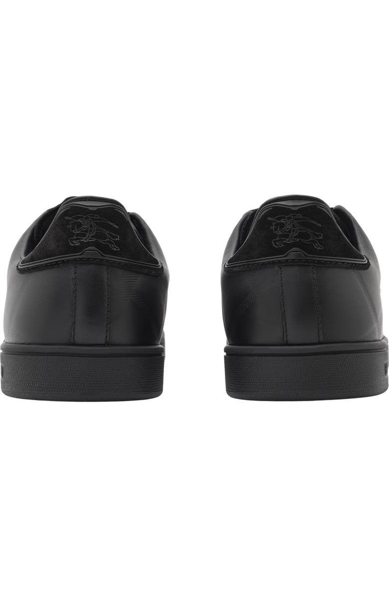 Burberry Embossed Check Leather Set Sneakers, Alternate, color, Black
