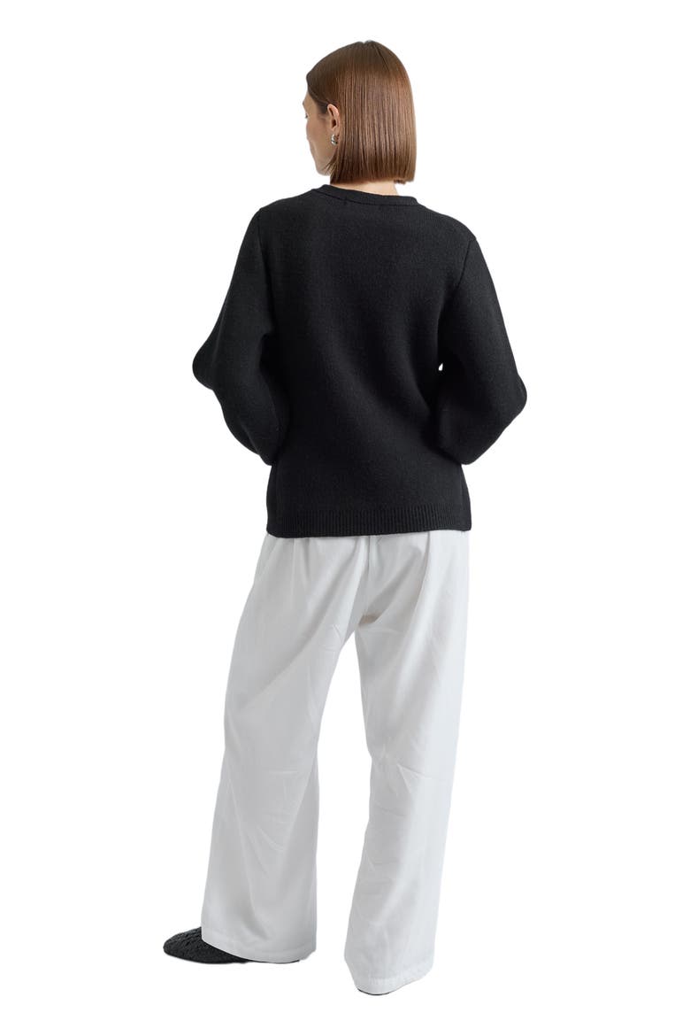V Neck Cardigan, Alternate, color, Black