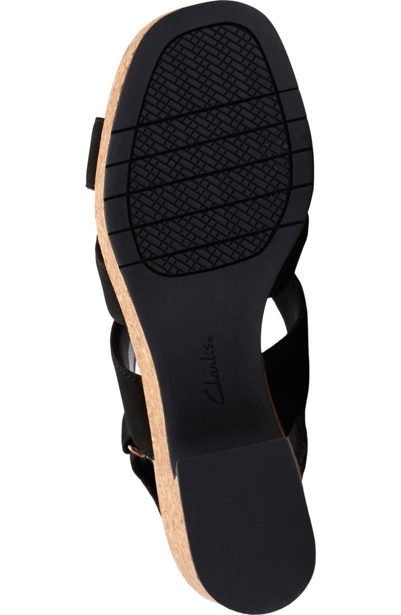 Clarks<sup>®</sup> Nerisa Grace Wedge Sandal, Alternate, color, Black Nubuck