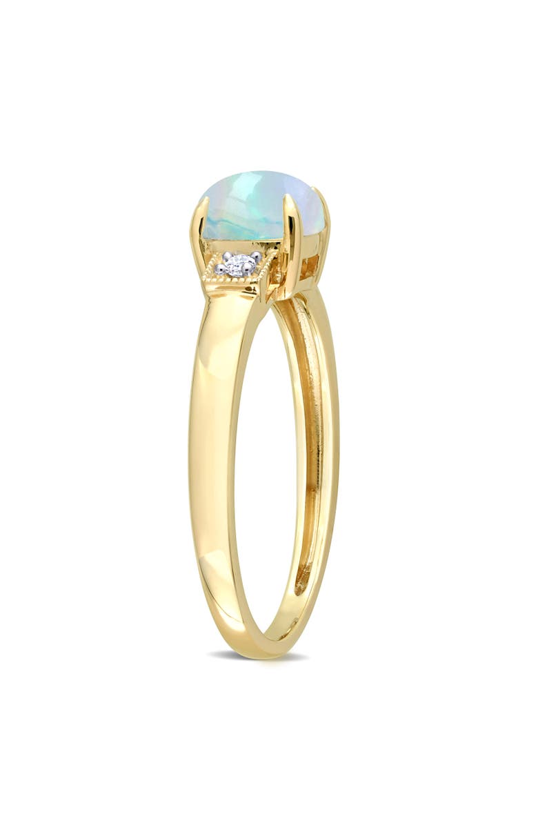 Julianna B. Opal & Diamond Accent Ring 10k, Alternate, color, Opal