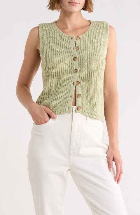 Button-Up Sweater Tank