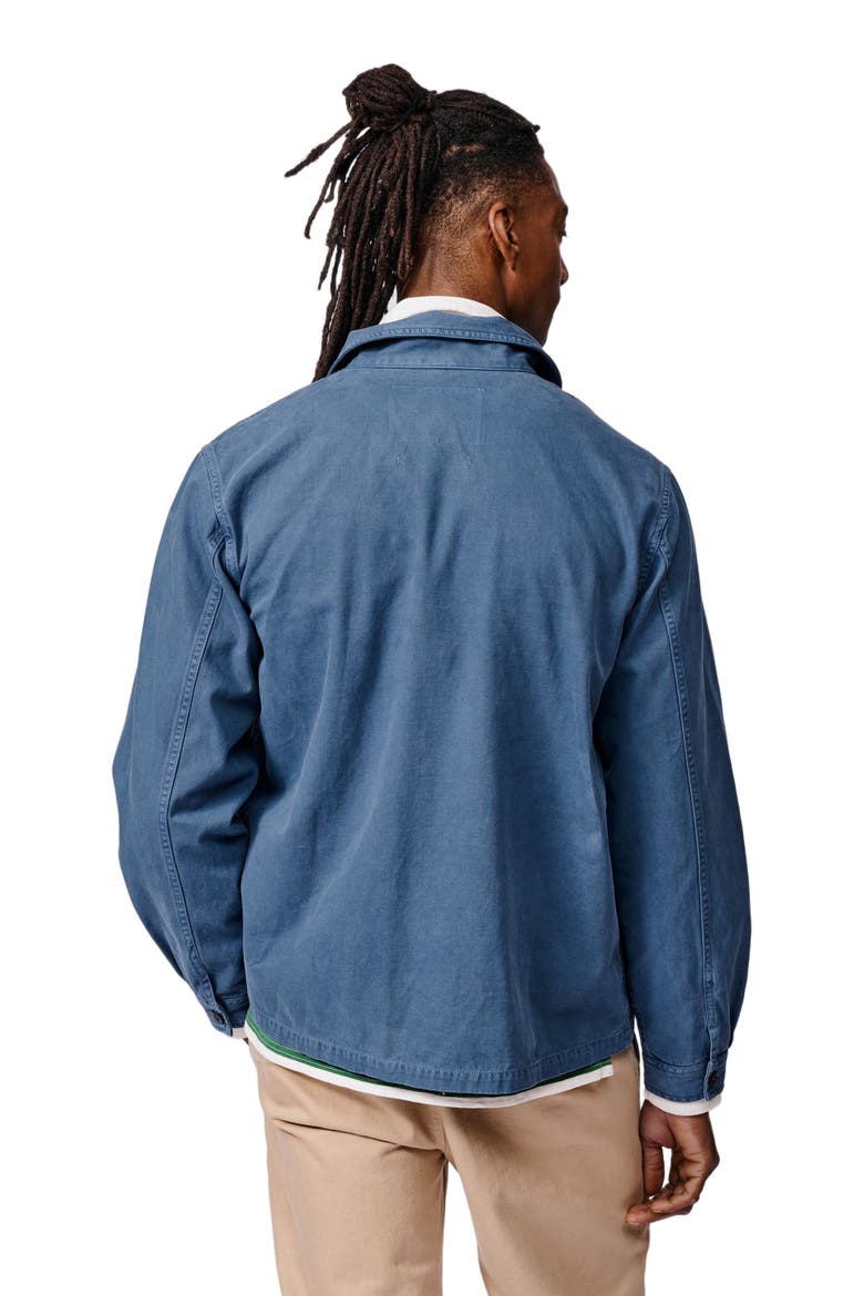 Dowse Long Sleeve Relaxed Worker Jacket, Alternate, color, Washed Blue