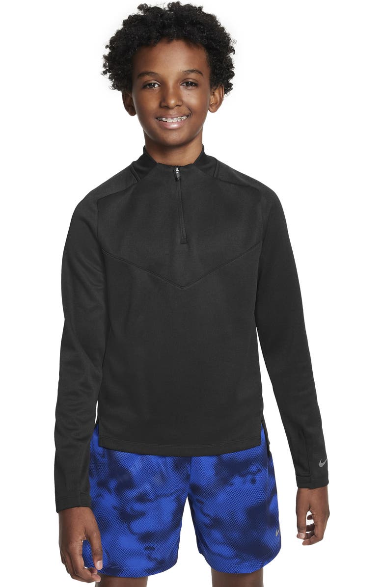 Nike Kids' Dri-FIT Tech Quarter Zip Pullover, Main, color,