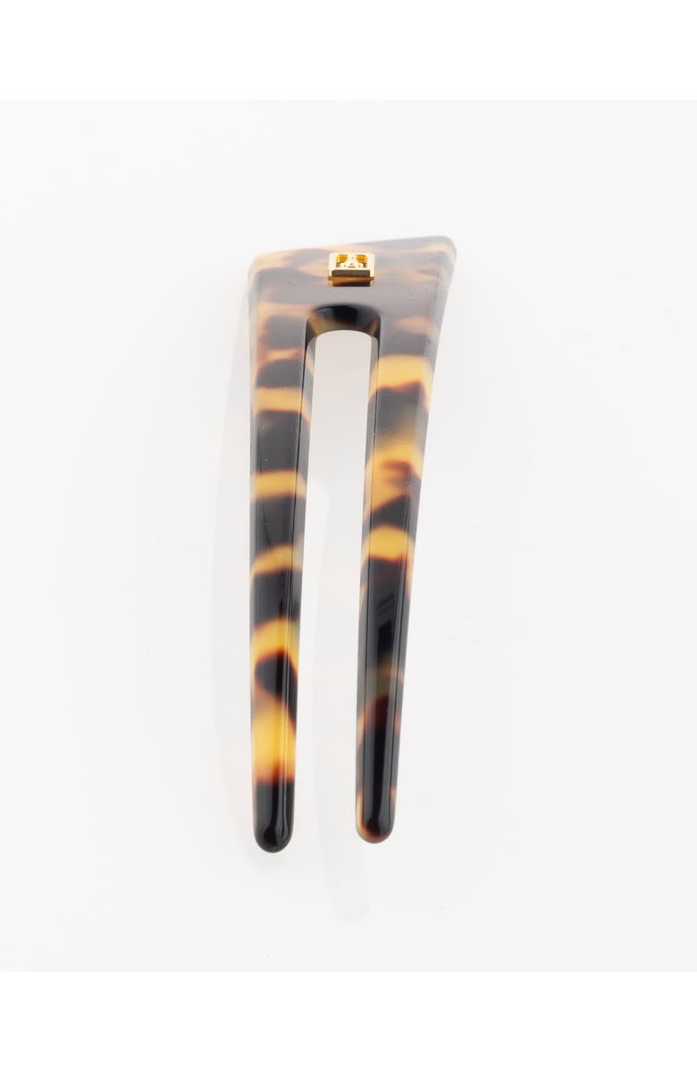 Alexandre de Paris Acetate Anvers Hair Fork Pin, Alternate, color, Brown Tortoiseshell