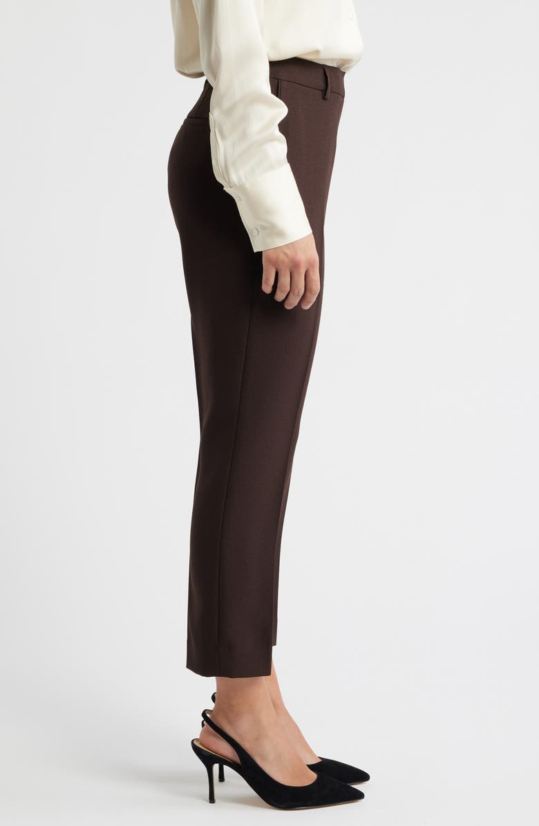 Tahari ASL Slim Ankle Pants, Alternate, color, Espresso