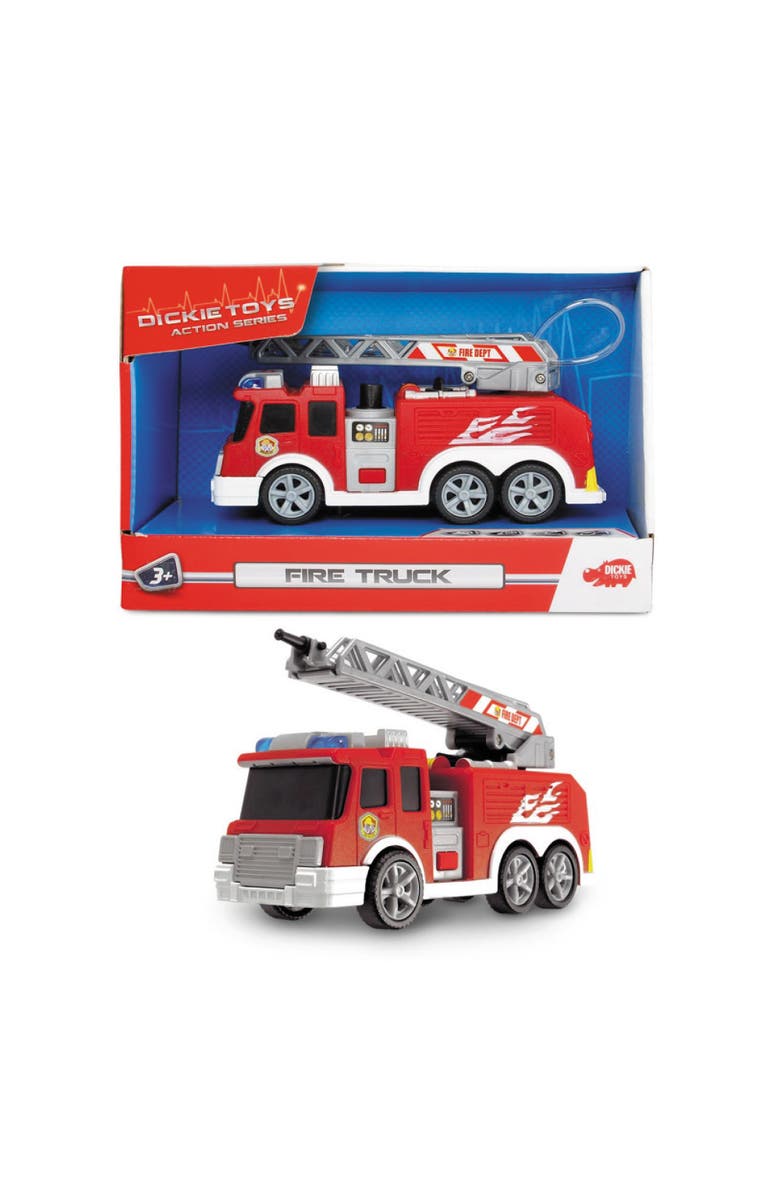 Dickie Toys HK Ltd Mini Action Fire Truck Vehicle, Alternate, color, Multicolored