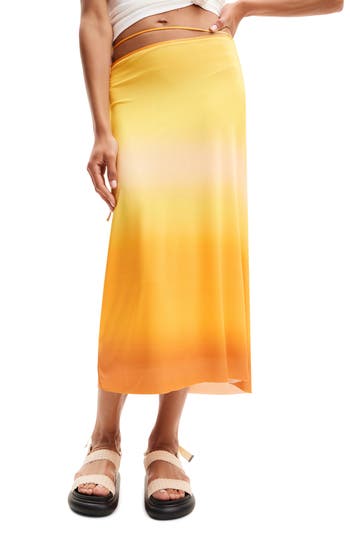 Desigual Women's Degrade Slip Midi Skirt