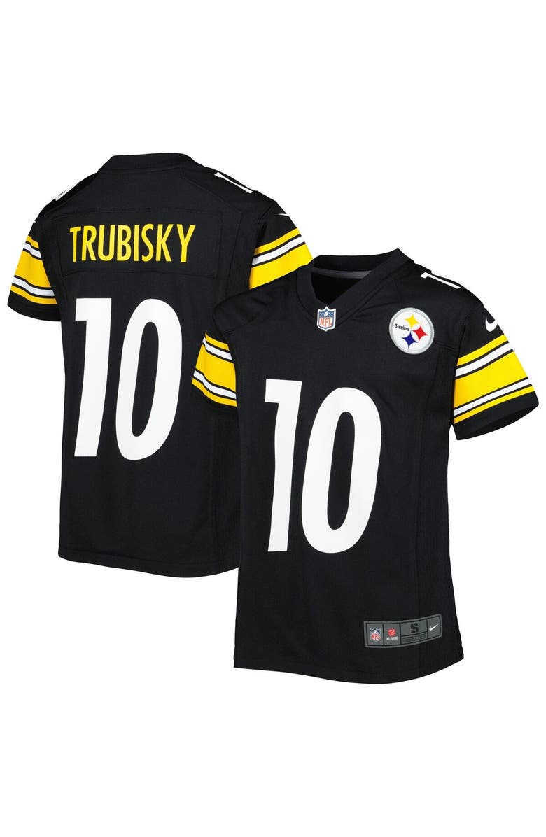 Nike Youth Nike Mitchell Trubisky Black Pittsburgh Steelers Game Jersey, Main, color,