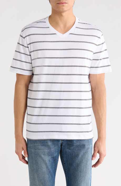 AG Bryce Stripe V-Neck T-Shirt