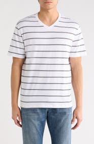 AG Bryce Stripe V-Neck T-Shirt