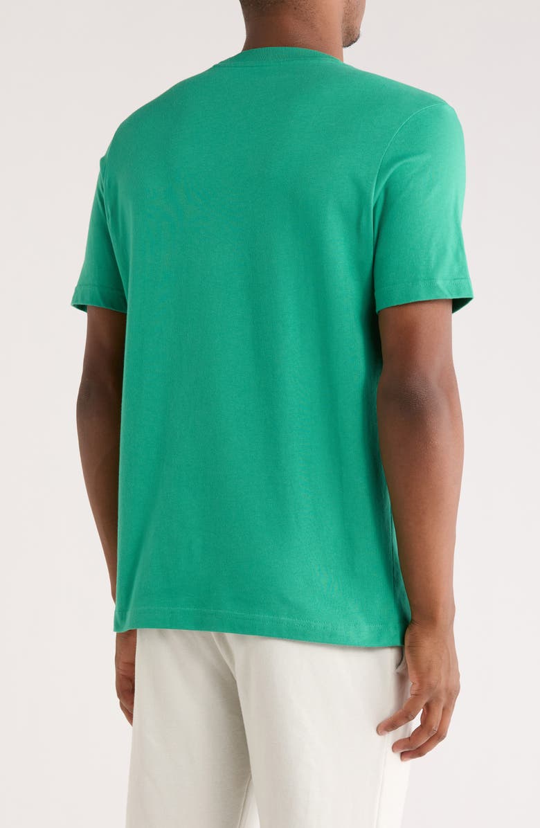 adidas Gradient Logo Cotton Graphic T-Shirt, Alternate, color, Semi Court Green