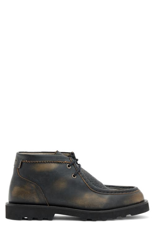 Allsaints Skiff Leather Ankle Boots In Black