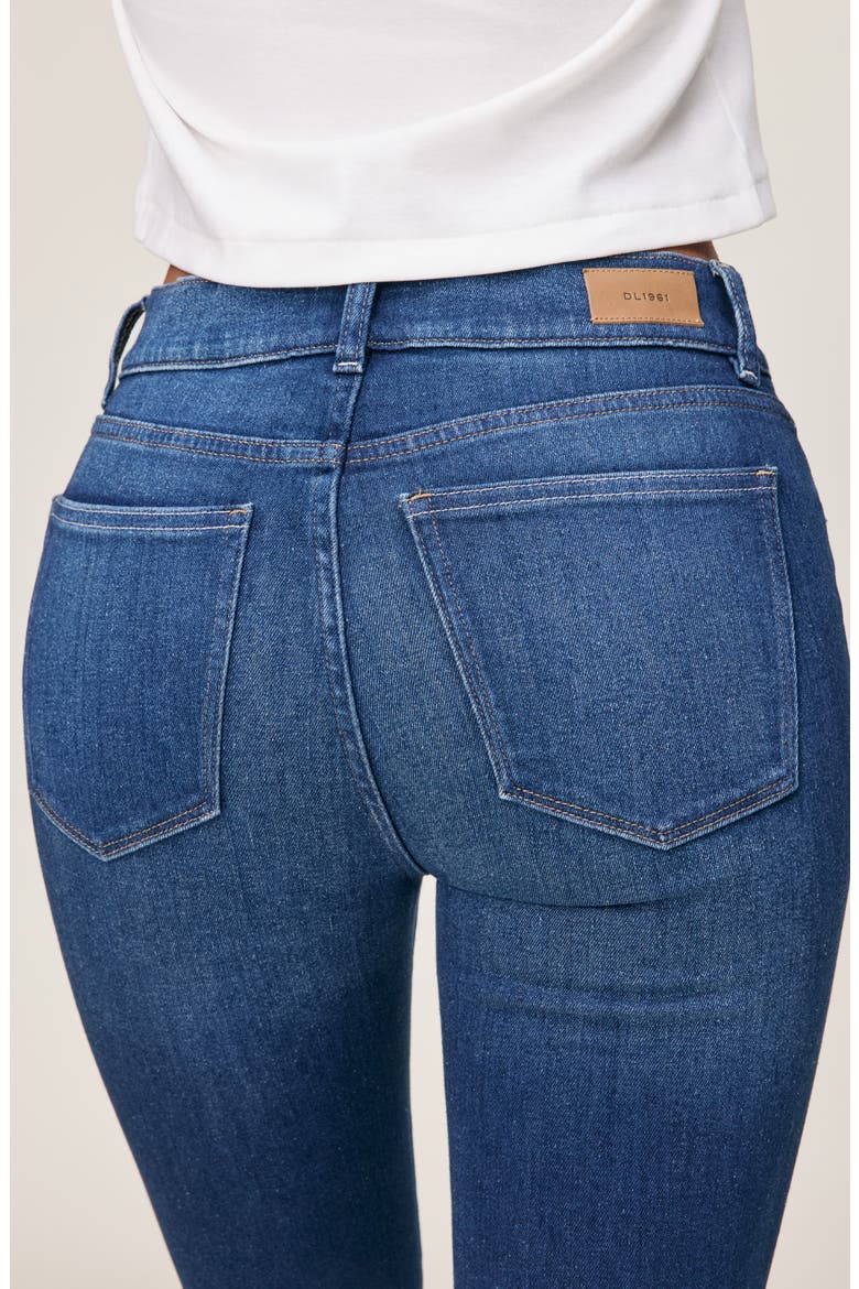 Mara Instasculpt™ Straight Mid Rise Ankle Jeans, Alternate, color, SANTA MONICA