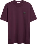 Moncler Leather Logo Patch Cotton T-Shirt