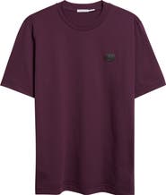Moncler Leather Logo Patch Cotton T-Shirt
