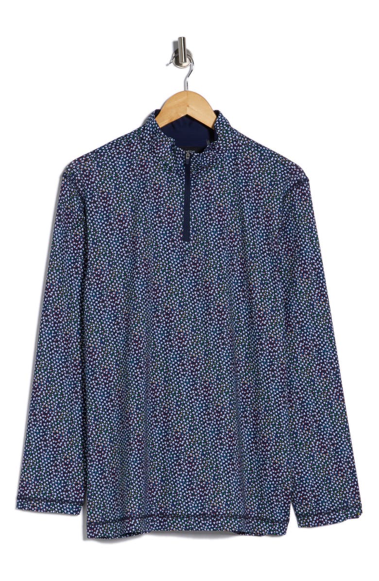 Bugatchi Long Sleeve Knit Sweatshirt, Main, color, Midnight