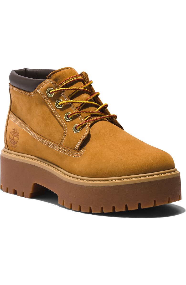 Timberland Stone Street Platform Waterproof Chukka Boot, Main, color, Wheat