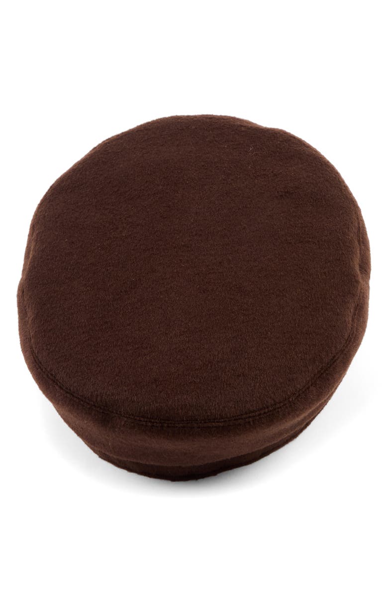 Eugenia Kim Marina Chain Trim Cap, Alternate, color, Chocolate