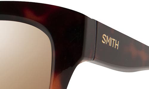 Smith Sway 52mm Chromapop™ Polarized Square Sunglasses In Brown