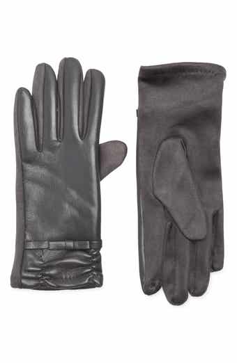 Ted Baker London Bow Faux Leather Gloves