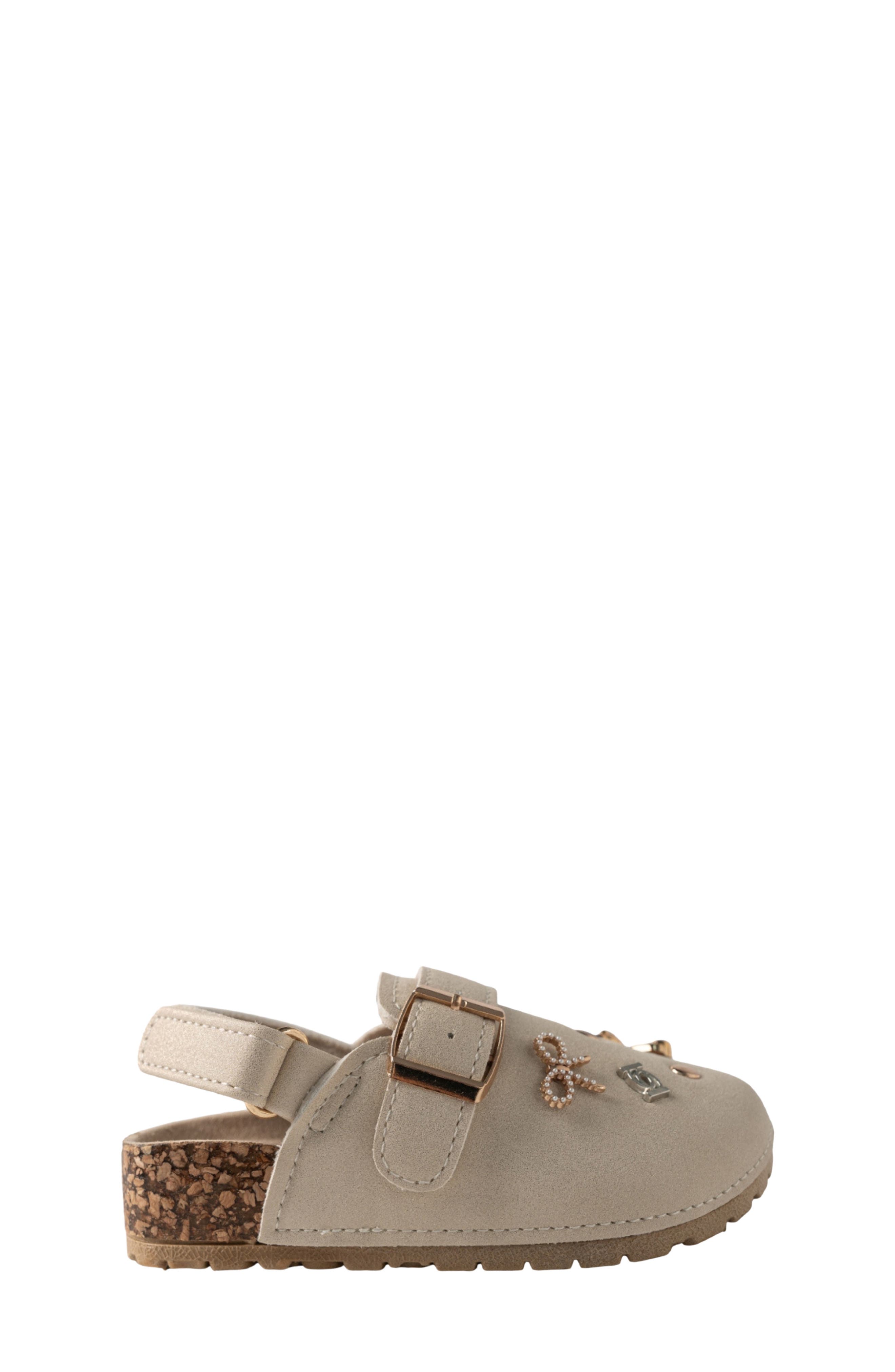 Kids' Embellished Footbed Sandal, Alternate, color, TAN