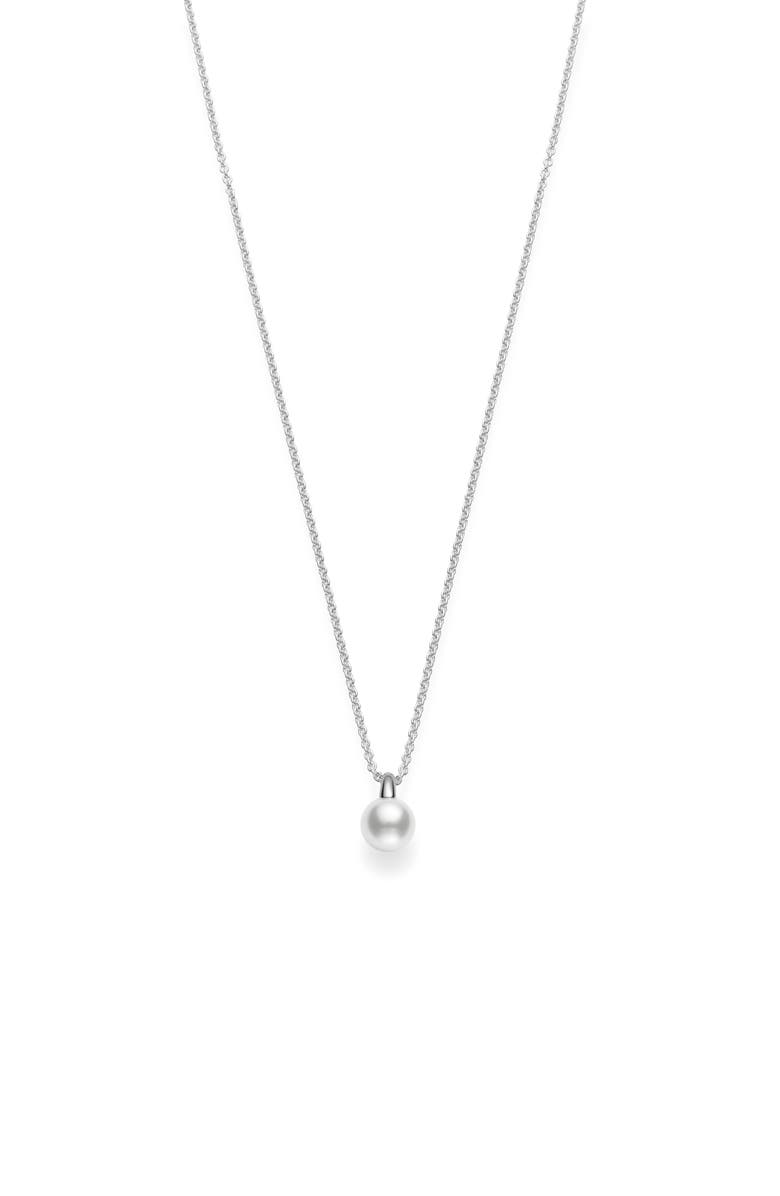 Mikimoto Cherish Akoya Cultured Pearl Pendant Necklace, Main, color, 
