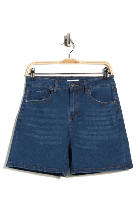 Clean Hem Denim Shorts