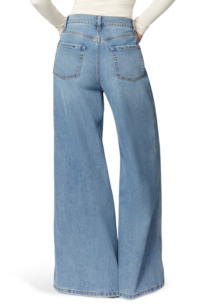 High Waist Wide Leg Jeans, Alternate, color, MED WASH