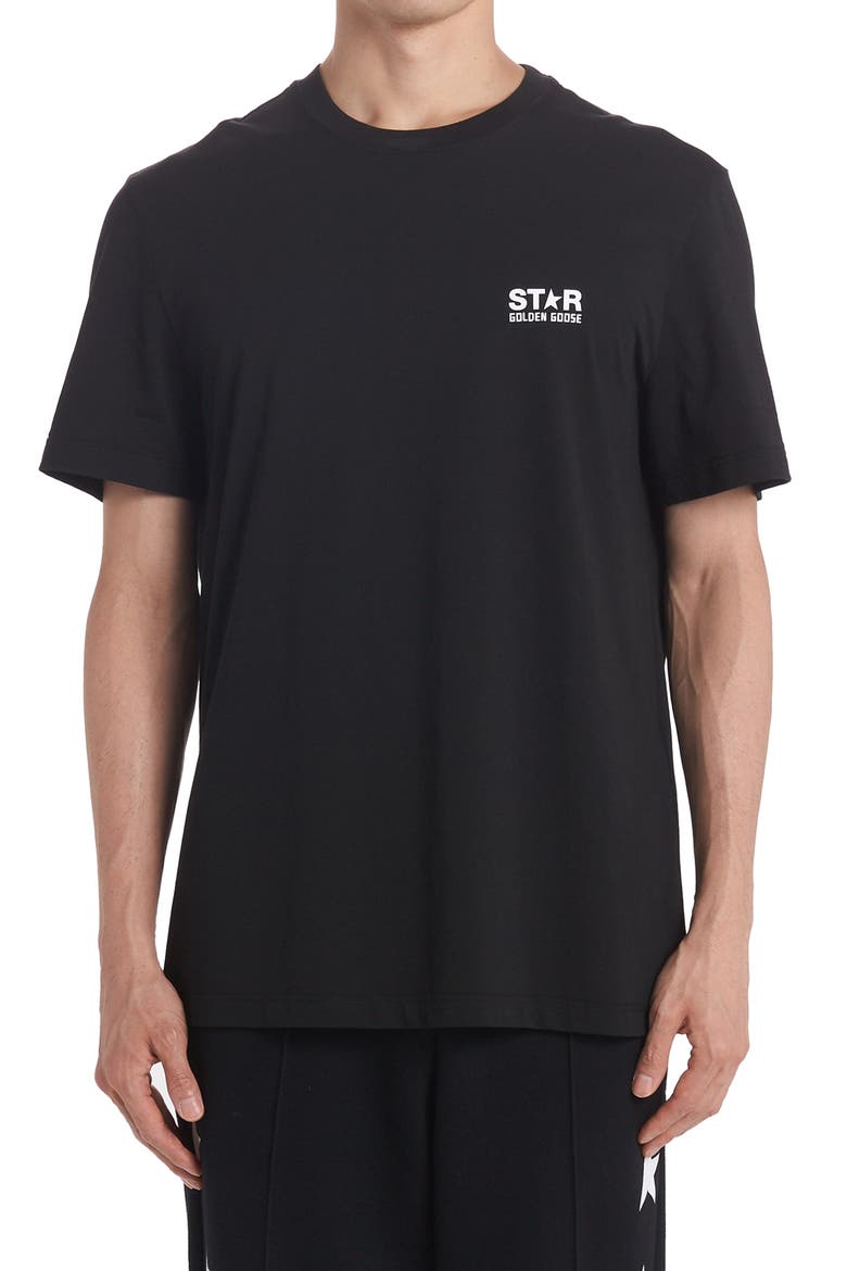 Star Logo Graphic Cotton Tee, Main, color, BLACK/ WHITE