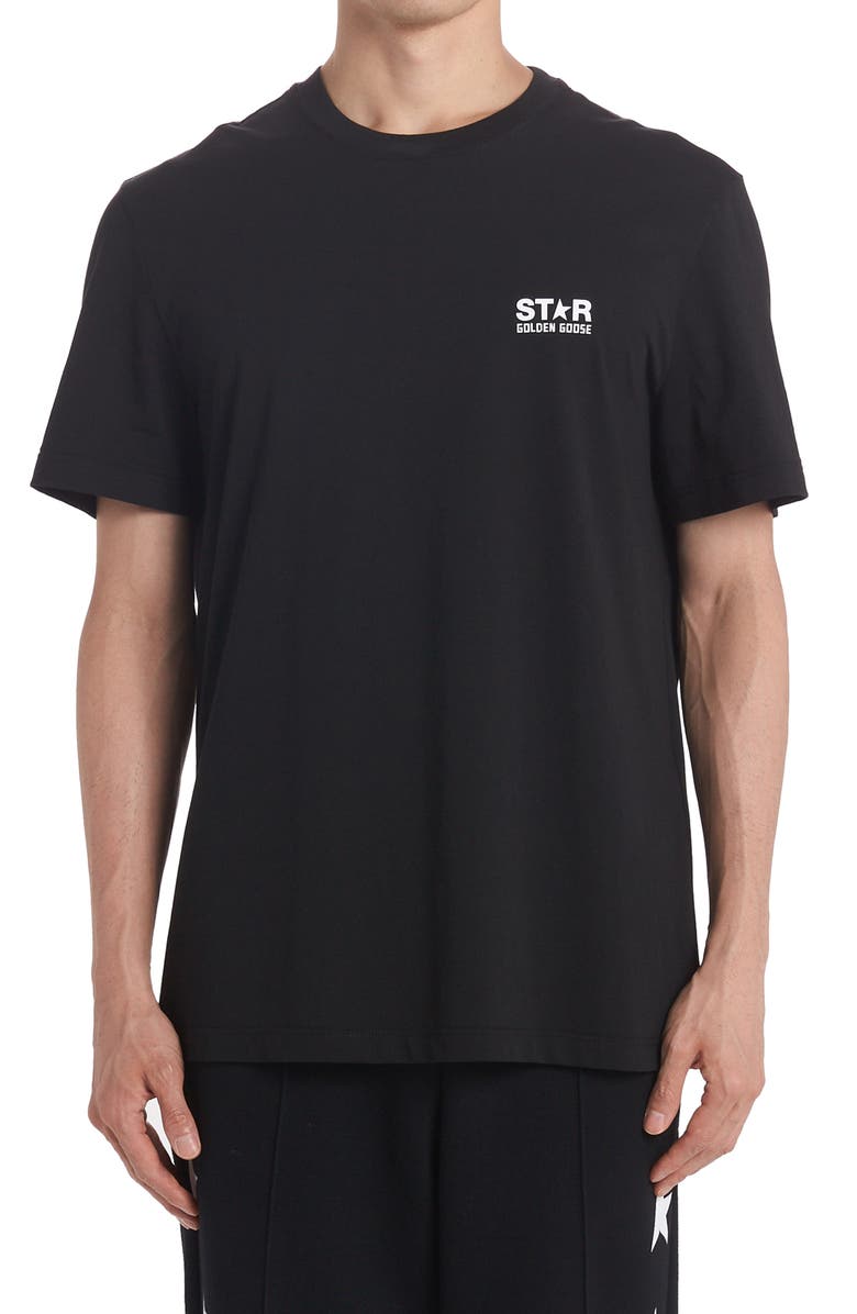 Golden Goose Star Logo Graphic Cotton Tee, Main, color, 