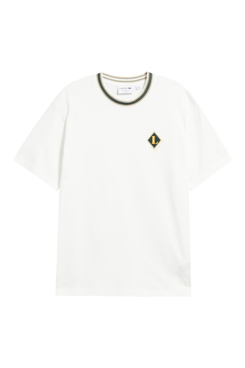 Made in France Badge Accent Cotton T-Shirt, Main, color, FLOUR