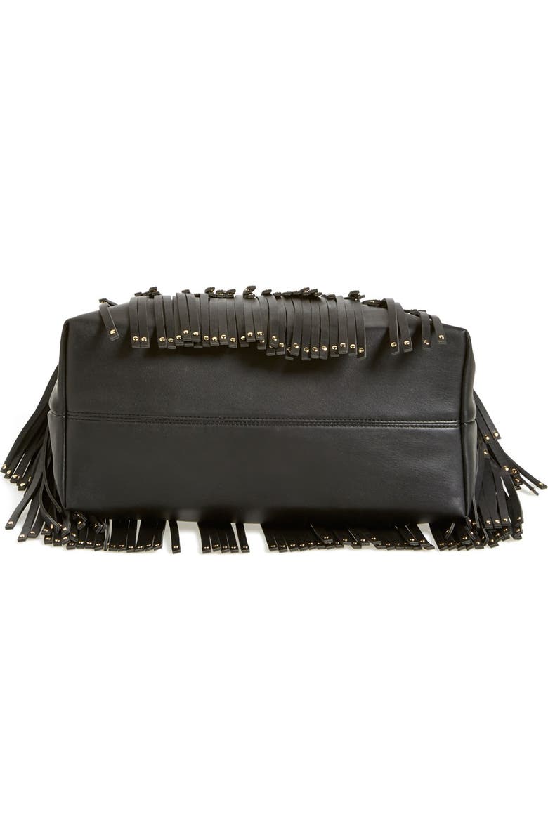 Deux Lux 'Mae' Faux Leather Fringe Hobo, Alternate, color,
