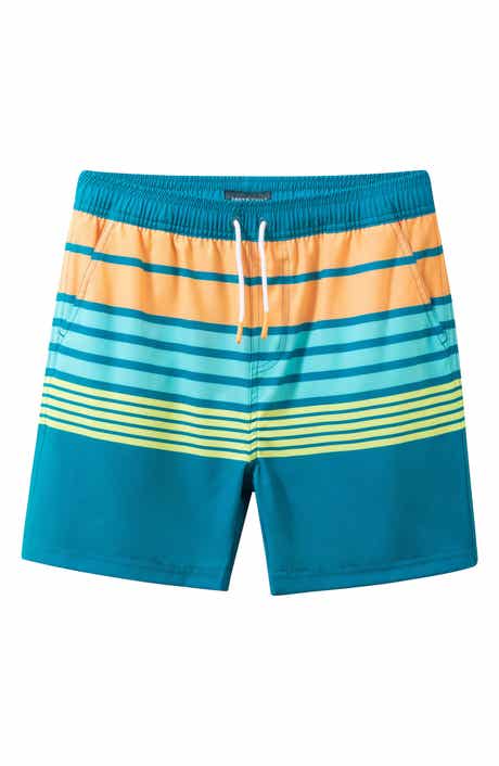 Andy & Evan Kids' Floral Print Volley Swim Shorts