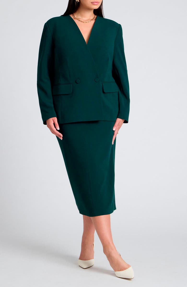 ELOQUII The 365 Double Breasted Blazer, Alternate, color, 