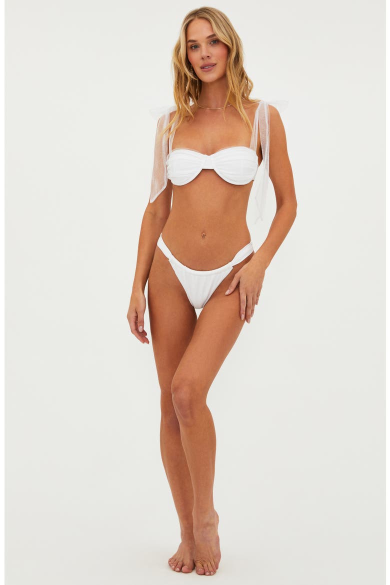 Drea Underwire Bikini Top, Alternate, color, WHITE
