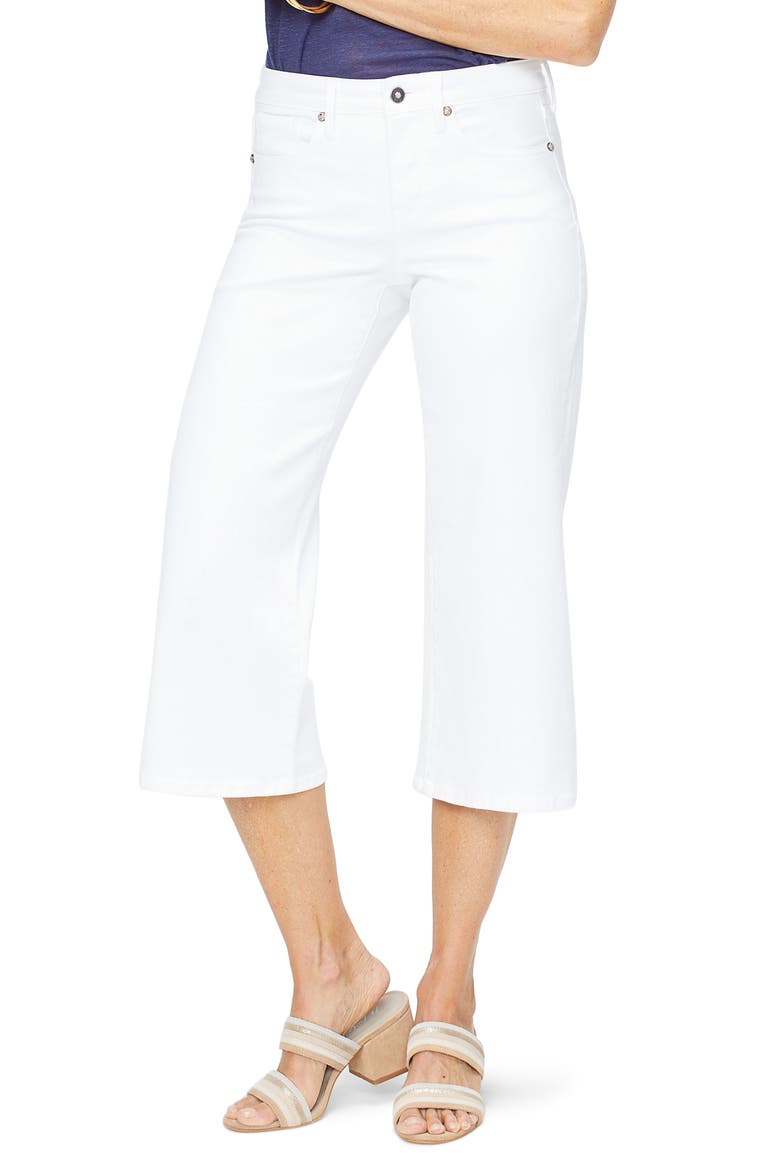 Wide Leg Capri Jeans, Main, color, OPTIC WHITE