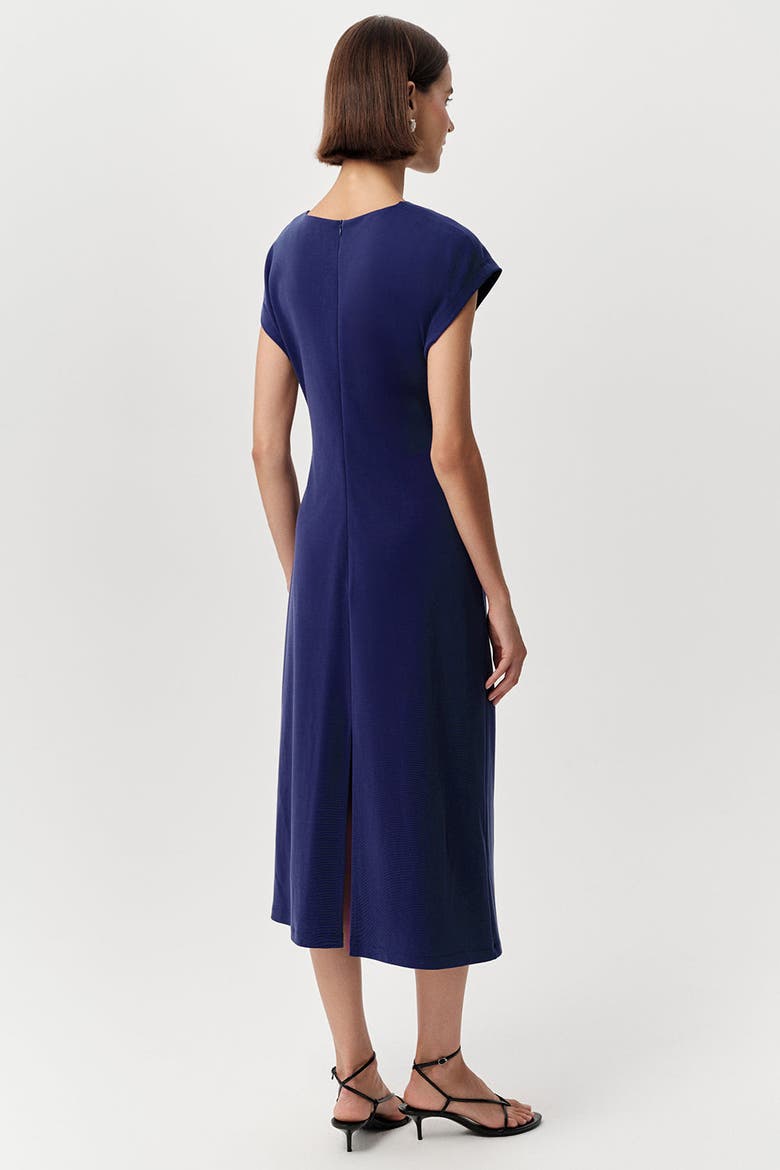Ferguson Crew Neck Knit Midi Dress, Alternate, color, Navy