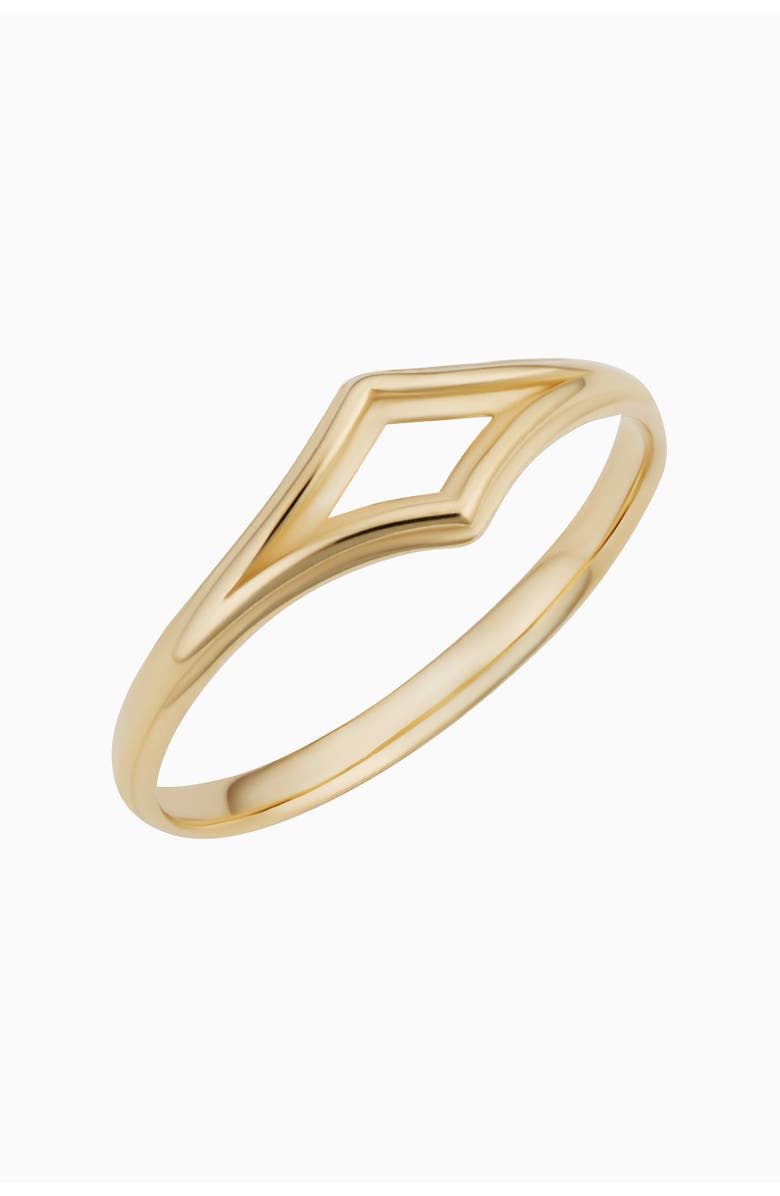 Oradina 14K Gold Goddess Stackable Ring, Main, color, 