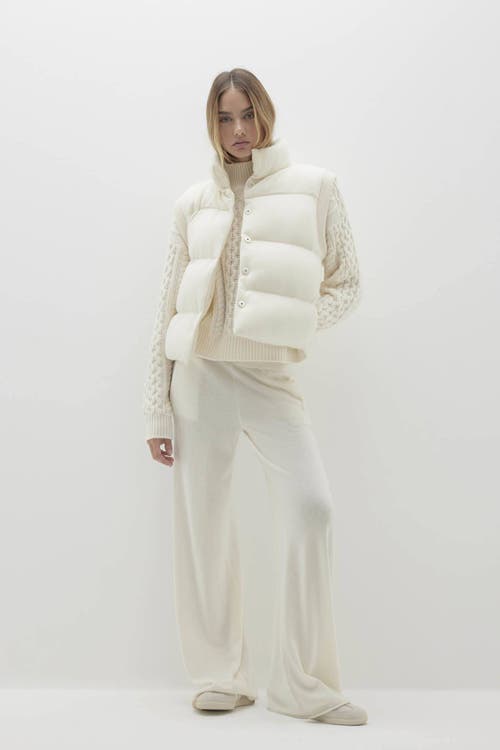 Naked Cashmere Ellie Puffer Vest In Sand
