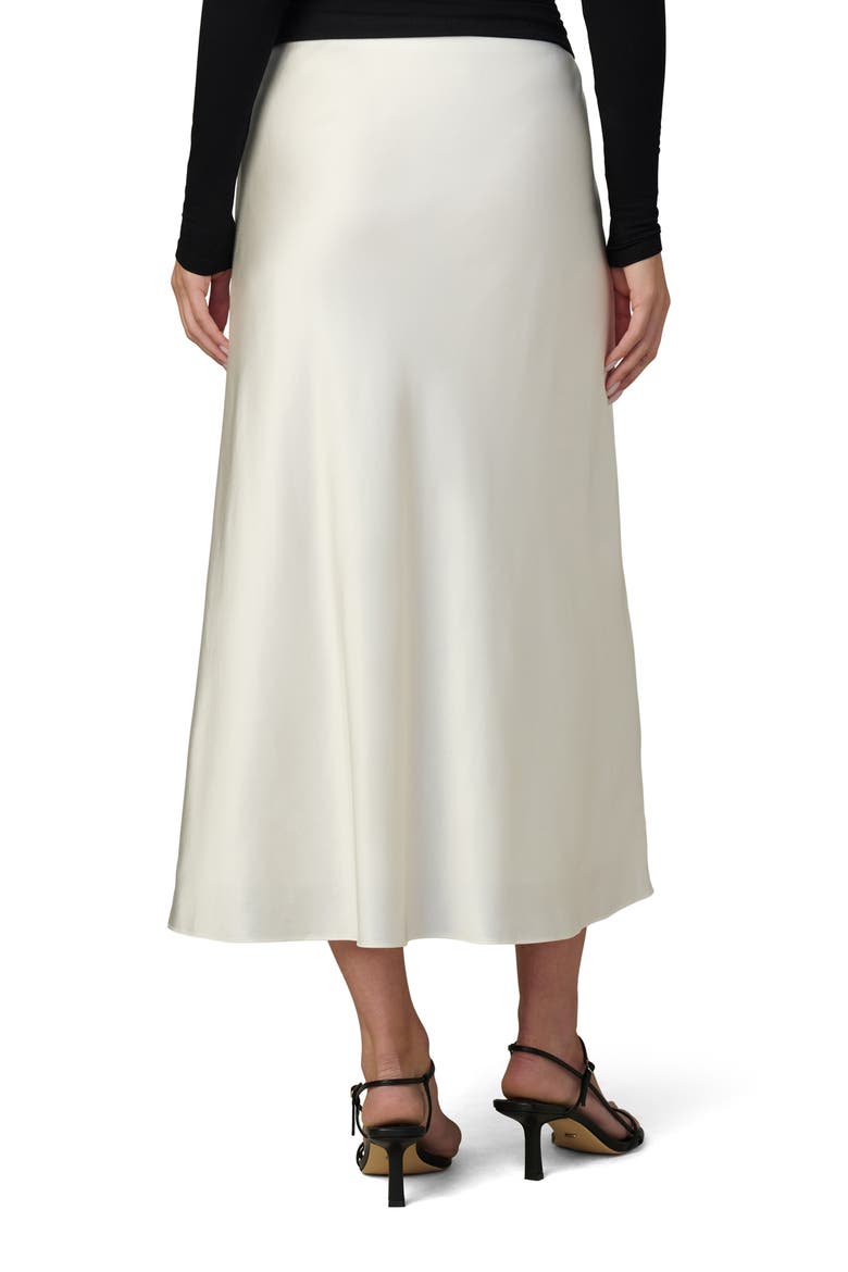The Ines Satin Midi Skirt, Alternate, color, ECRU